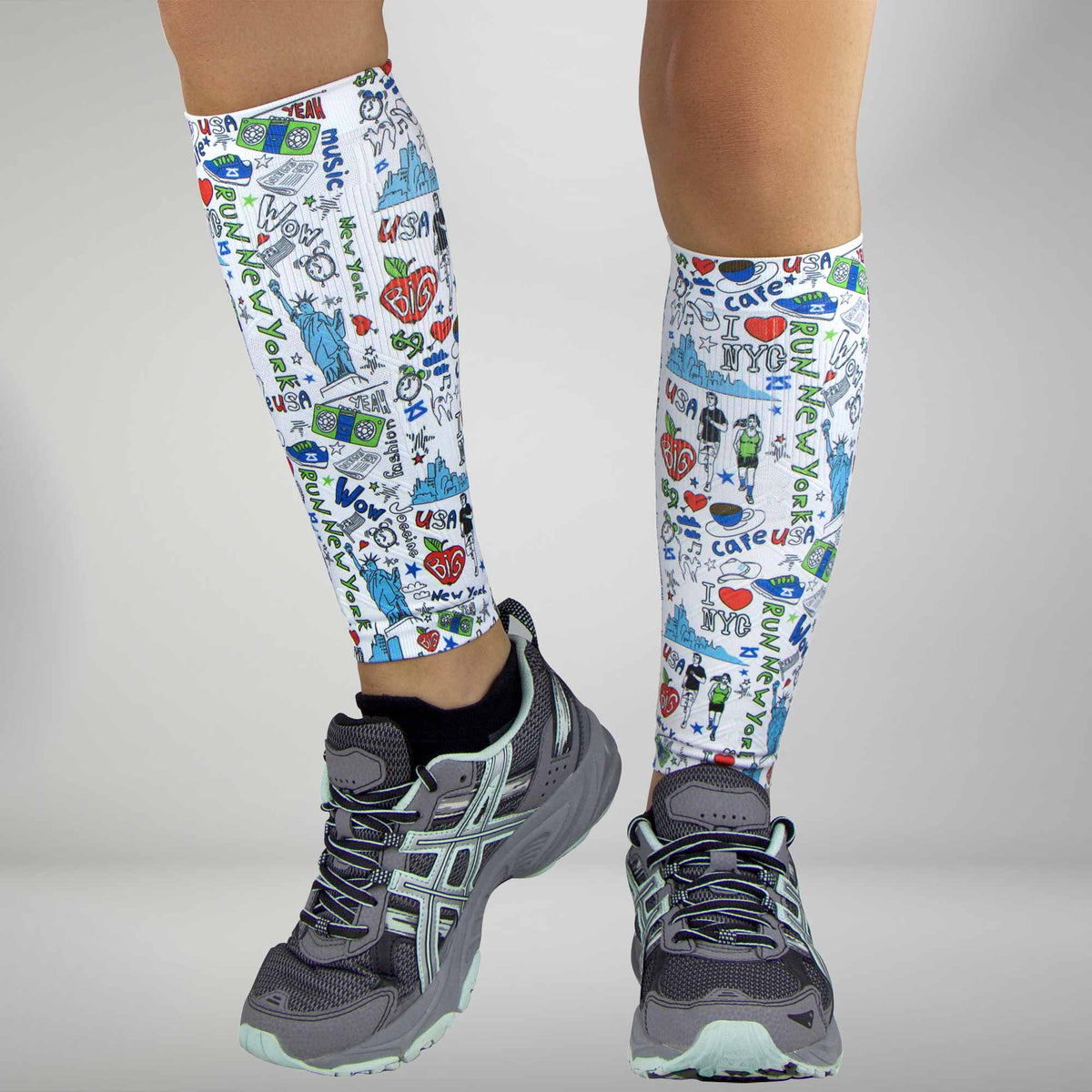 New York Doodle Compression Leg SleevesLeg Sleeves - Zensah