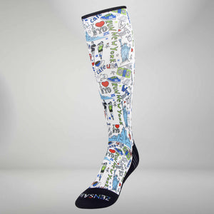 New York Doodle Compression Socks (Knee-High)Socks - Zensah