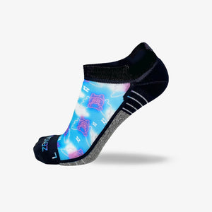 Neon Flying Pigs Running Socks (No Show)Socks - Zensah