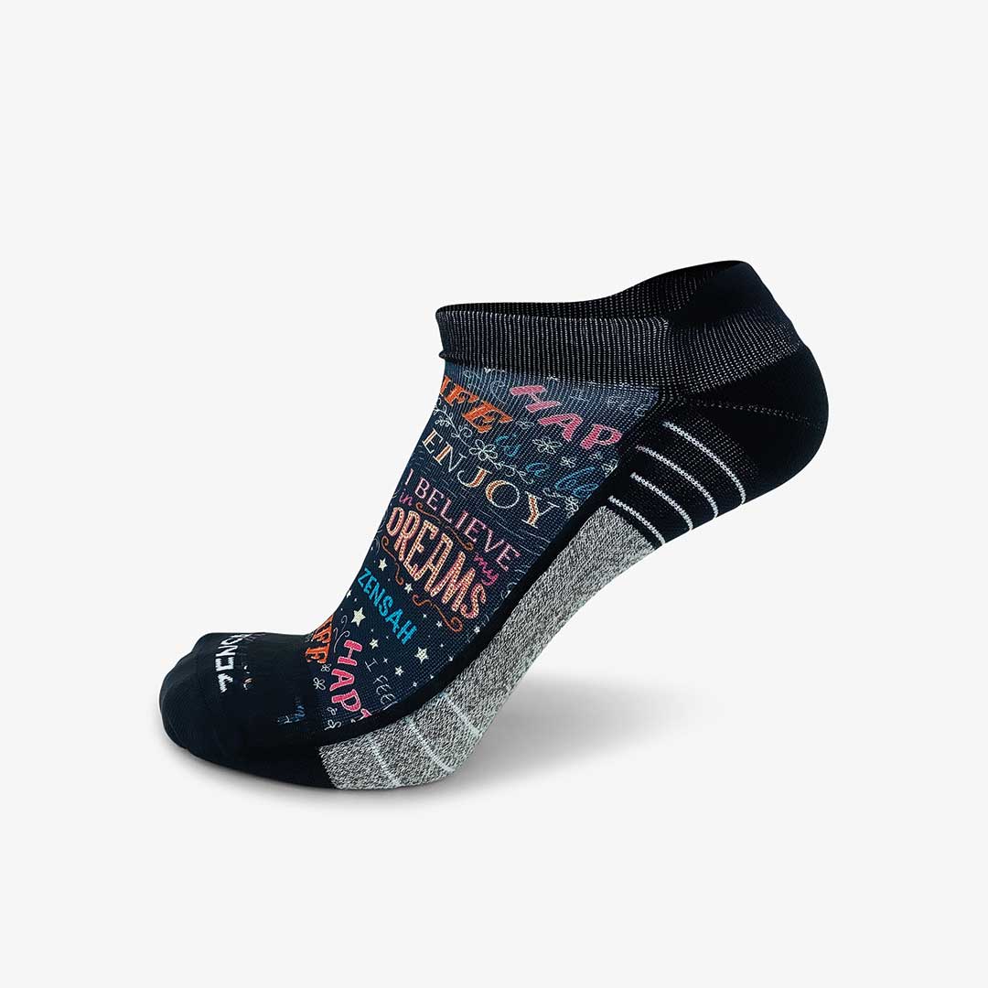 Motivational Quotes Running Socks (No Show)Socks - Zensah