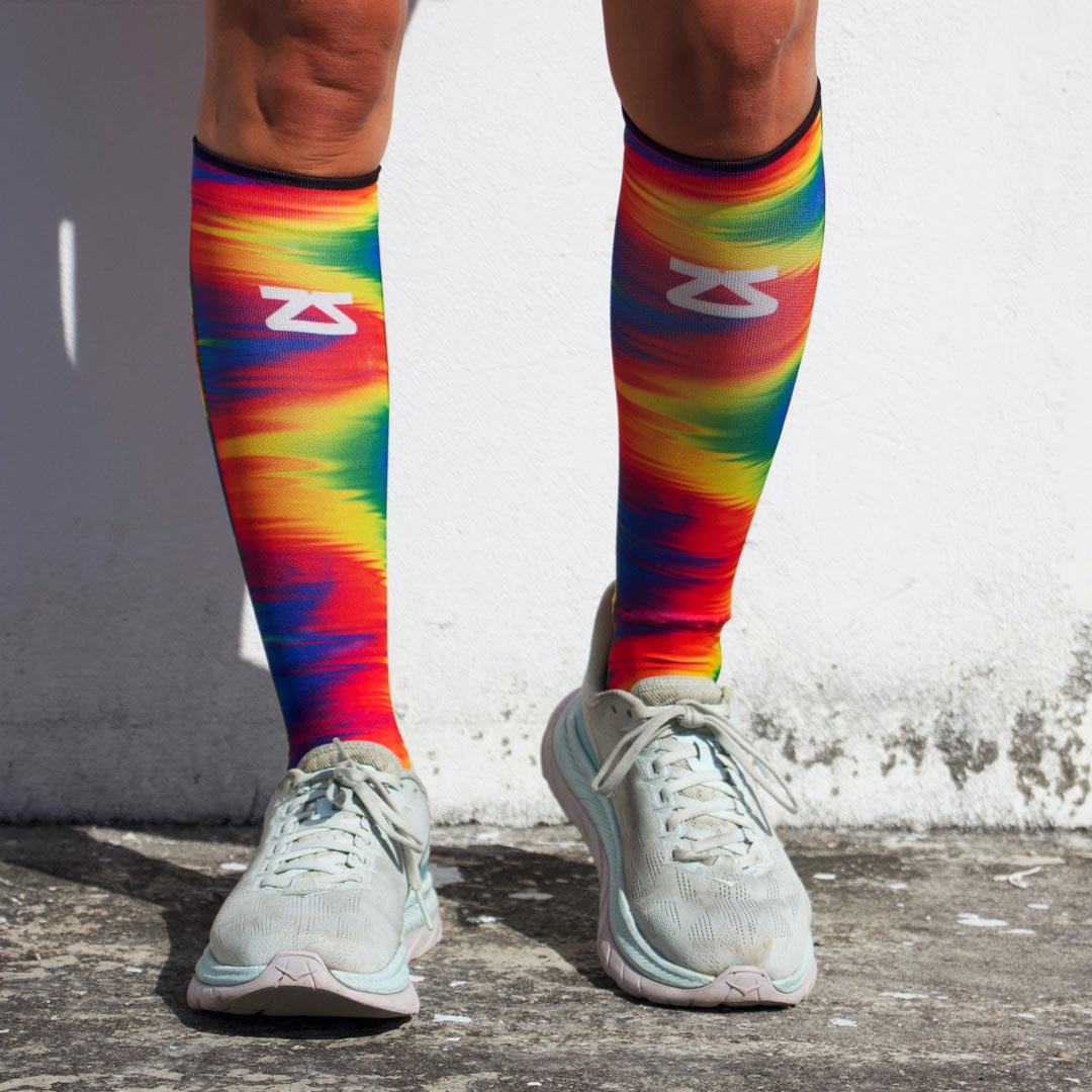 Rainbow Gradient Compression Socks (Knee-High)Socks - Zensah