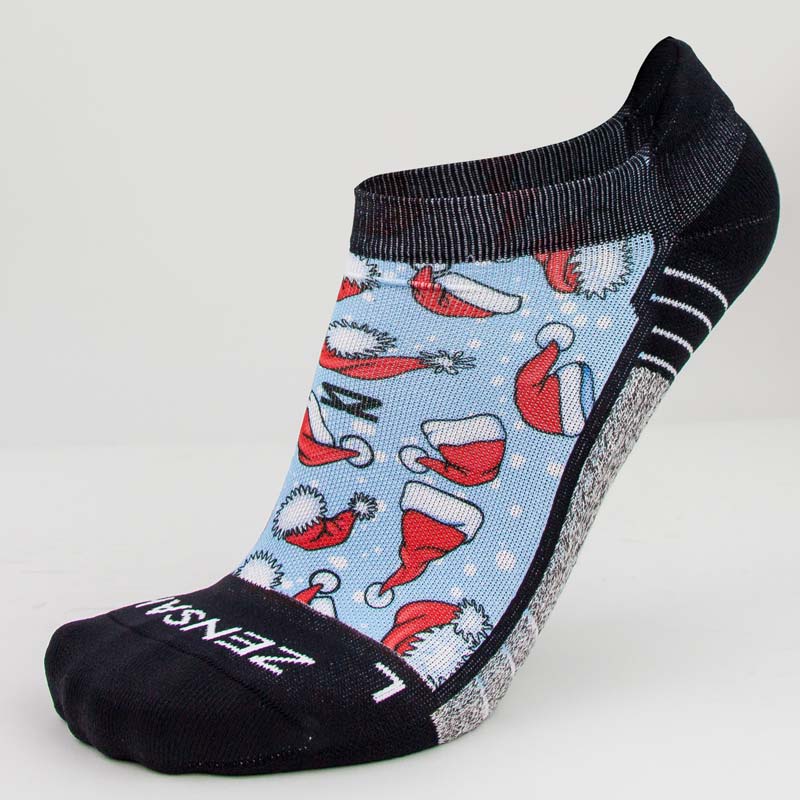 Santa Hats Running Socks (No Show)Socks - Zensah
