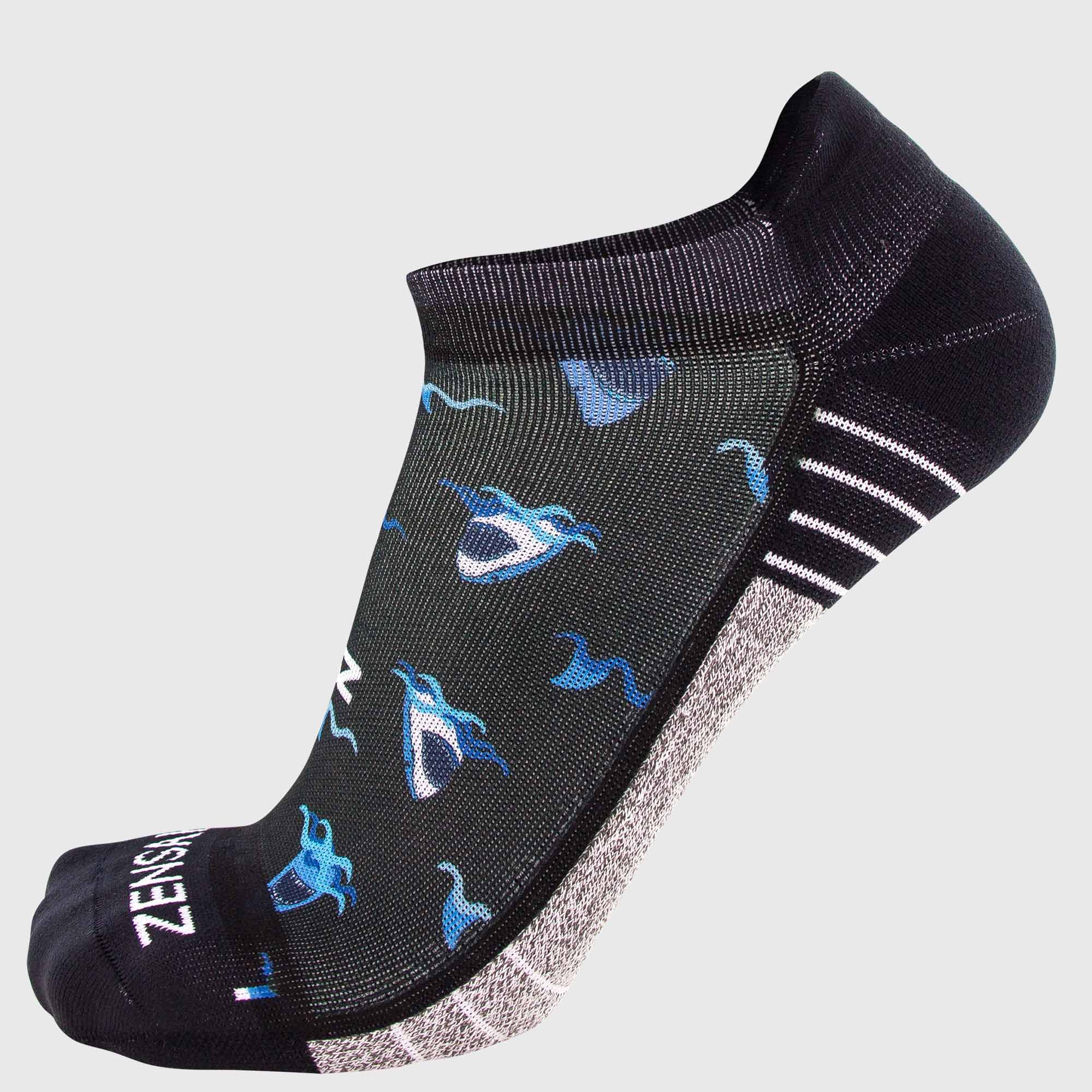 Shark Running Socks (No Show) - Zensah