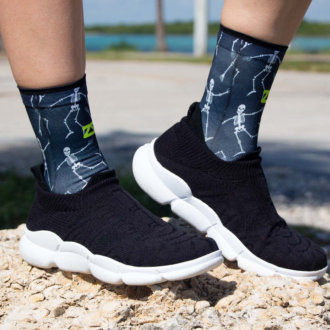 Skeletons Socks (Mini-Crew) - Main Image