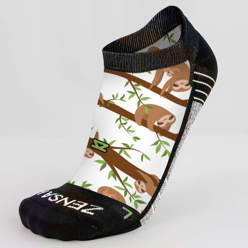 Sloths Running Socks (No Show) - Zensah