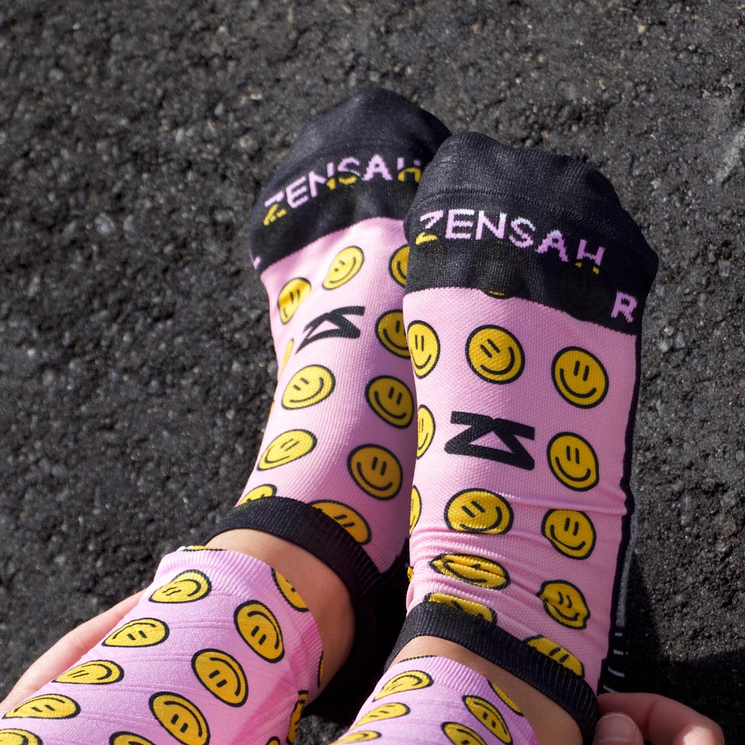 Smiley Faces Running Socks (No Show)Socks - Zensah