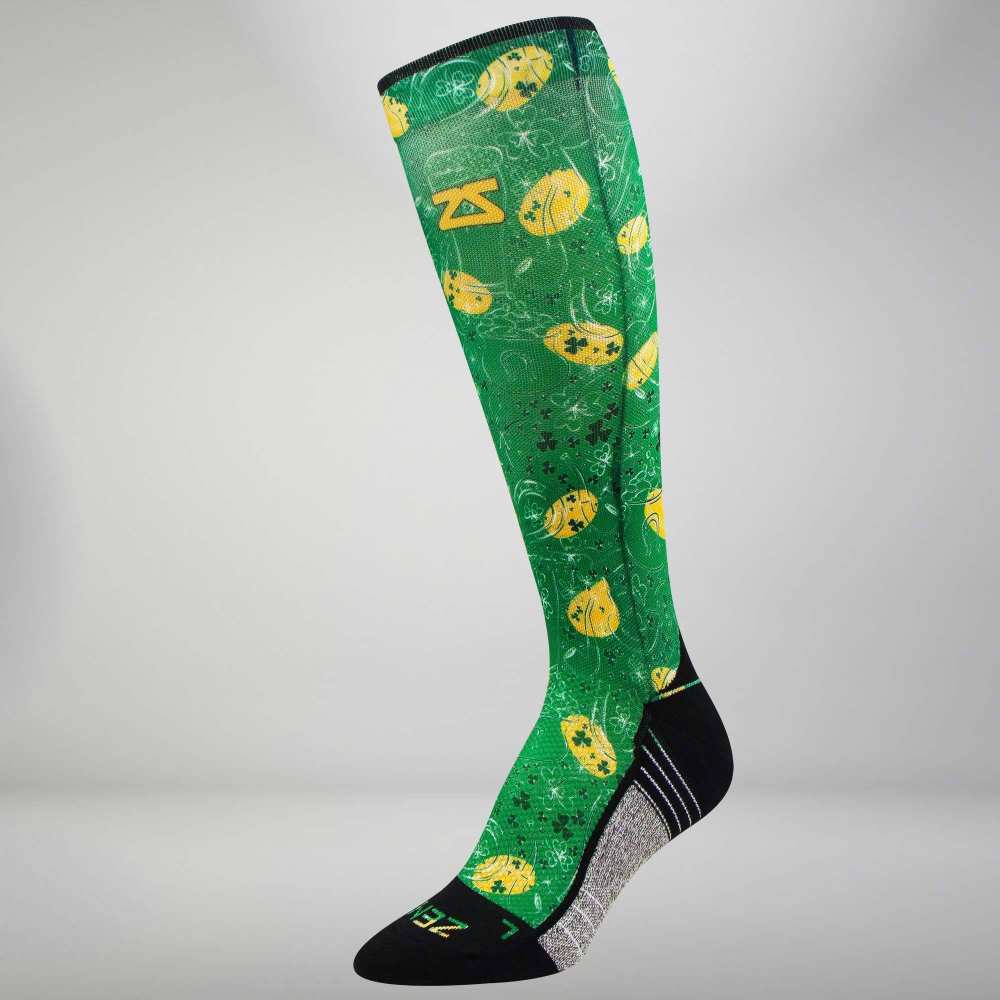 St Patrick's Doodle Compression Socks (Knee-High)Socks - Zensah