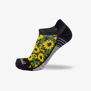 Sunflowers Running Socks (No Show) - Zensah