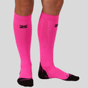 Tech+ Graduated Compression Socks in Neon Pink