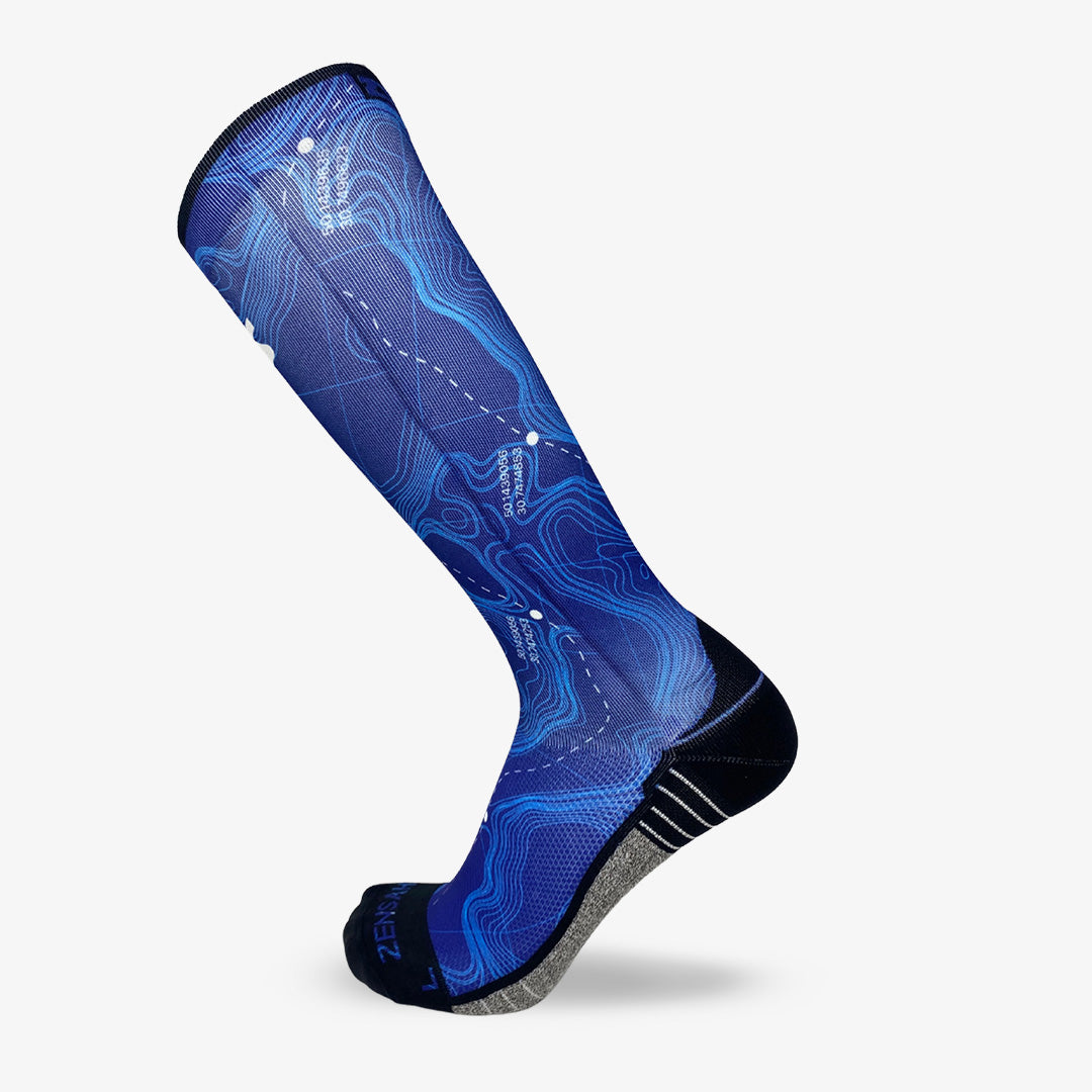 Topo Trail Compression Socks (Knee-High)Socks - Zensah