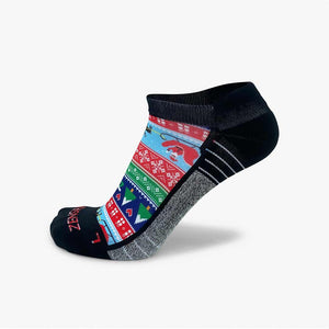 Ugly Santa Sweater Running Socks (No Show)Socks - Zensah