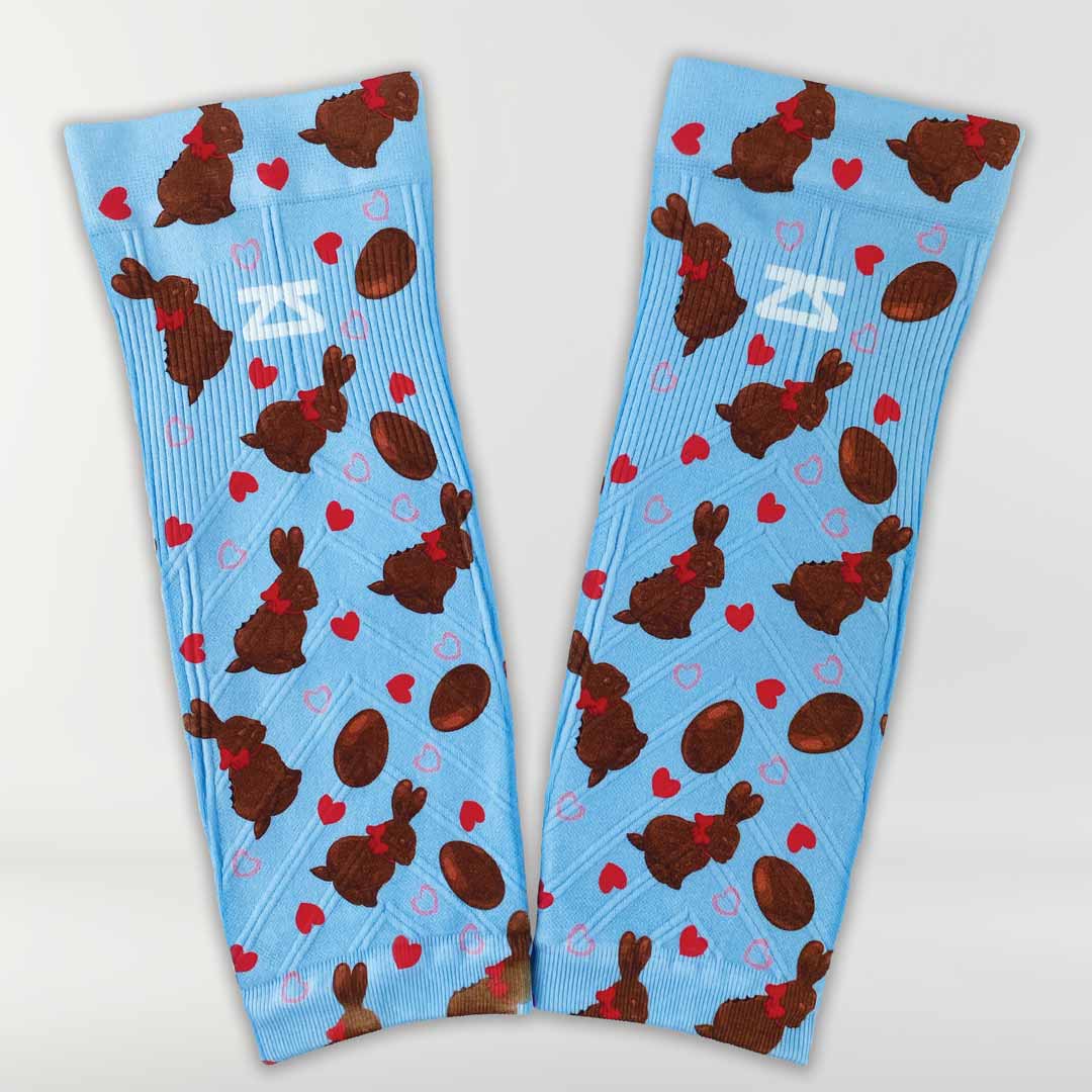 Chocolate Bunnies Compression Leg SleevesLeg Sleeves - Zensah
